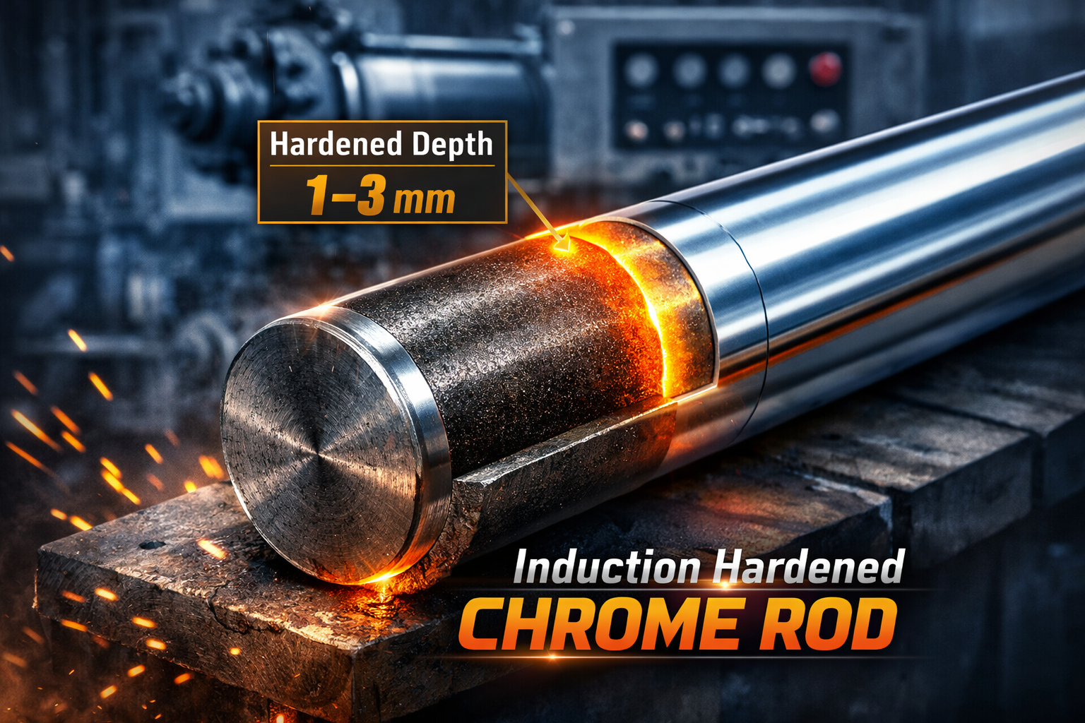 İndüksiyonlu Krom Kaplamalı Milde Sertlik Derinliği Neden Önemlidir?